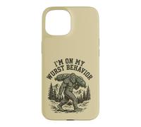 Bigfoot Wurst Behavior Funny Sasquatch Sausage Cryptid Case for iPhone 15