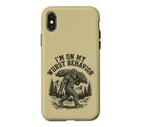 Bigfoot Wurst Behavior Funny Sasquatch Sausage Cryptid Case for iPhone X/XS