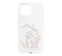 Bigfoot Yeti Cherry Blossoms Meditation Zen Yoga Life Women Case for iPhone 15