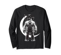 Bigfoot Yeti Witch Hat Crescent Moon Protection Symbol Long Sleeve T-Shirt