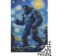 Bigfoot's Midnight Stroll 1000 Piece Jigsaw Puzzle for Adults, 70x50cm/1000pcs, January Puzzle Activity, Relaxing Home Time And A Fresh Start