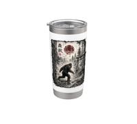 Bigfoots Seattle Pacific Northwest Ukiyo-e Art Adventure Stainless Steel Insulated Tumbler