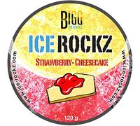 BIGG ICE-ROCKZ Strawberry Cheesecake Steam Stones 120g Shisha Hookah No Nicotine - Nicotine Free - No Tobacco