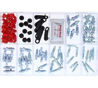 Bigg Red - Brake Caliper Bleed Screws, Greese Nipples & Caps Set - 110 pcs - Metric & Imperial - Thread Size M7, M8, M10, 3/8 UNF - Dust Caps & Silicone Assembly Grease