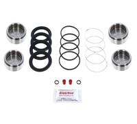 Bigg Red - FRONT Brake Caliper Rebuild Repair Kit + S/STEEL Pistons - Fits TRIUMPH TR4A/TR5/TR6
