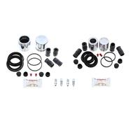 Bigg Red - FRONT & REAR Brake Caliper Full Rebuild Repair Kit - Fits BMW X3 E83 (2004-2011)