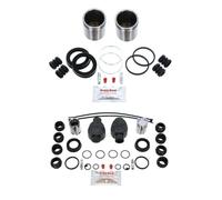 Bigg Red - FRONT & REAR Brake Caliper Rebuild Repair Kit + Pistons - Fits PEUGEOT 309 1.9 Gti