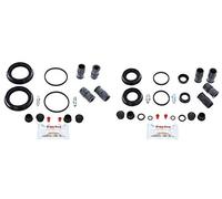 Bigg Red - Front & Rear Brake Caliper Repair Kit - Compatible with 3 & 5, Focus, Focus C-MAX, Focus 2.0 ST Turbo, Transit Connect, Laguna, C30, C70, S40, V50