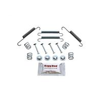 Bigg Red - Parking Hand Brake Shoe Fitting Kit - Rear Disc Brakes Drum dia 170mm, Shoe width 26mm - Compatible with,