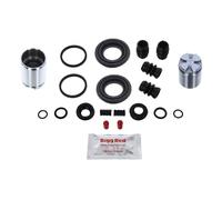 Bigg Red - REAR Brake Caliper Rebuild Repair Kit + Pistons - Fits NISSAN ALMERA N16 (2000-2006)