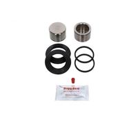 Bigg Red - Rear Brake Caliper Seal Rebuild Repair Kit + Stainless Steel Pistons - Compatible with Daimler Sovereign 1969-1972