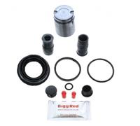 Bigg Red - REAR L or R Brake Caliper Rebuild Repair Kit + Piston - Fits VW Golf (2013-2021)