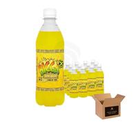 Bigga Flavoured Soft Drink Variety in Apple, Orange, Grape, Pineapple, Cream Soda & More | Sparkling Fizzy Summer Refreshing, Fruity Carbonated Party Bottles (Bigga Pineapple - 600ml x 12Pack)