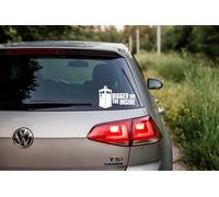 Bigger On The Inside Quote Waterproof Car Sticker - Fun Gifts - Motorhome Stickers - Bike Stickers - Caravan Decals (White)