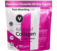 Bigger Pack, Better Value - 60-Day Supply of Fast-Absorbing Naticol® Marine Peptides (~2 kDa) - Collagen Supplements for Women with Hyaluronic Acid, Vitamins C & E, Biotin & Zinc