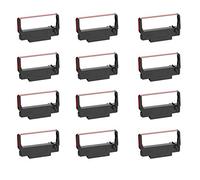 Bigger Replacement Ribbon for ERC-30, ERC 30 34 38 B/R Compatible with Epson ERC30 ERC34 ERC38 NK506 Printer (Black and Red, 12 Pack)