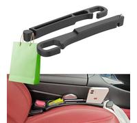 Bigger Solutions Universal Car Seat Gap Filler with Organizer Hook & Emergency Glass Breaker Prevent Small Items & Tools from Falling Ultimate Seat Side Gap Stopper for All Vehicles, Trucks & SUVs