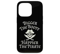 Bigger The Booty Happier The Pirate Skull and Swords Cruise Case for iPhone 13 Pro
