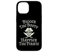 Bigger The Booty Happier The Pirate Skull and Swords Cruise Case for iPhone 14