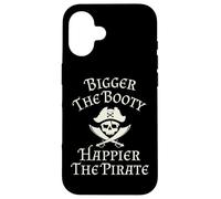 Bigger The Booty Happier The Pirate Skull and Swords Cruise Case for iPhone 16
