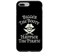 Bigger The Booty Happier The Pirate Skull and Swords Cruise Case for iPhone 7 Plus/8 Plus