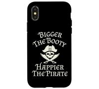 Bigger The Booty Happier The Pirate Skull and Swords Cruise Case for iPhone X/XS