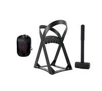 BiggerFire Firewood Splitter Wood Splitter X-Shaped Log Splitter Manual Log Splitter Wedge with 4 Pounds Sledge Hammer and Carry Bag