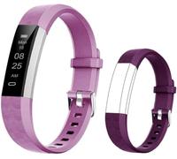 BIGGERFIVE Fitness Tracker Watch for Kids Boys Girls Teens, Pedometer Watch, Activity Tracker, Sleep Monitor, Calorie Counter, Silent Alarm Clock, IP67 Waterproof Step Counter Watch (Dual Straps)