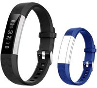 BIGGERFIVE Fitness Tracker Watch for Kids Boys Girls Teens, Pedometer Watch, Activity Tracker, Sleep Monitor, Calorie Counter, Silent Alarm Clock, IP67 Waterproof Step Counter Watch (Dual Straps)