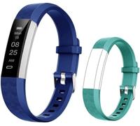 BIGGERFIVE Fitness Tracker Watch for Kids Boys Girls Teens, Pedometer Watch, Activity Tracker, Sleep Monitor, Calorie Counter, Silent Alarm Clock, IP67 Waterproof Step Counter Watch (Dual Straps)