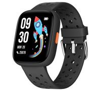 BIGGERFIVE Kids Smart Watch, 1.8" Fitness Watch Pedometer, Heart Rate, Sleep Tracker, IP68 Waterproof, Calorie Step Counter, Puzzle Games with/without APP for Girls Boys Teens 5-16, Black