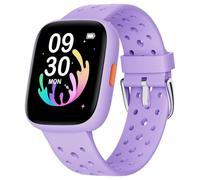 BIGGERFIVE Kids Smart Watch, 1.8" Fitness Watch Pedometer, Heart Rate, Sleep Tracker, IP68 Waterproof, Calorie Step Counter, Puzzle Games with/without APP for Girls Teens 5-16, Lilac