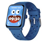 BIGGERFIVE Smart Watch for Kids without APP, Fitness Tracker Watch Pedometer, Heart Rate, 5ATM Waterproof, Sleep Monitor, Calorie Step Counter, Games, Alarm Clock for Boys Girls 5-14, Porous Blue