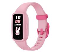 BIGGERFIVE Vigor 3 Kids Fitness Tracker Watch, AMOLED Screen, No App or Phone Needed, 3ATM Waterproof, Heart Rate & Sleep Monitor, Pedometer & Step Counter Smart Watch for Girls Ages 5-15 (Pink)