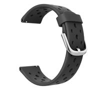 BIGGERFIVE Watch Straps, 22mm Silicone Replacement Watch Bands for BW02 Brave 2, Porous Black