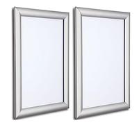 Biggest Aluminium Snap frame Poster Frame Clearence sale In Black and silver Colour (2 x A3 Silver MItred)