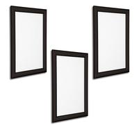Biggest Aluminium Snap frame Poster Frame Clearence sale In Black and silver Colour (3 x A4 Black Mitred)