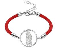 Biggest Bird Paint Cold Art Deco Fashion Lucky Red String Bracelet Rope Bracelet Handmade