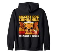 Biggest Dog Chihuahua The Chart Is Wrong Zip Hoodie