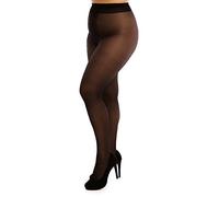 BIGGI BIG Women's Secret 20 Ouvert-Strumpfhose Große Größe Crotchless tights, Schwarz, 58/60 (6XL)