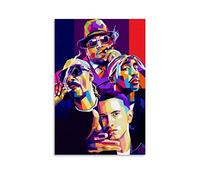 Biggie Eminem 2PAC Tupac Poster Decorative Painting Canvas Wall Art Living Room Posters Bedroom Painting 12x18inch(30x45cm)
