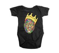 Biggie Smalls Kids Baby Grow: Crown - 6 - 9 Months - Black