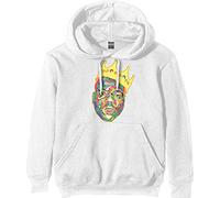 Biggie Smalls Hoodie Crown Logo Official Unisex White Pullover M