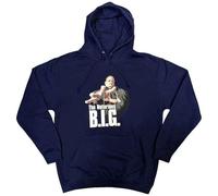 Biggie Smalls Hoodie Reachstrings Logo Official Unisex Navy Blue Pullover L