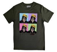Biggie Smalls Men's The Notorious Crown T-Shirt in Green | Size: Medium Biggie Smalls Green M
