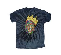 Biggie Smalls T Shirt Crown Logo Official Unisex Yie Dye Blue Unisex XL