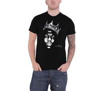 Biggie Smalls T Shirt Notorious BIG Crown Face logo new Official Mens Black