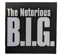 Rock Off officially licensed products Biggie Smalls The Notorious Woven Patch Accessory Size