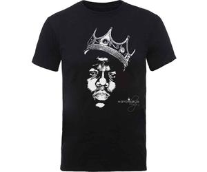 Biggie Smalls Unisex T-Shirt Crown Face Black (L)