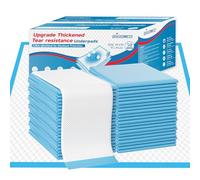 BIGGMED 100 Count Tear-Resistant Disposable Bed Pads 36" x 36" Extra Large Underpads Super Absorbent Chucks, Chux Thicker Incontinence Bed Pads for Adults, Kids, Elderly | Puppy Pads for Training XXL